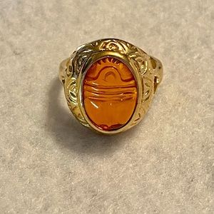 Lee Sands scarab ring
